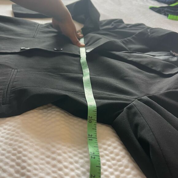 ALEX MARIE Women's Black Button Front Coats Suit Blazer Jacket Size 8 - Picture 4 of 6